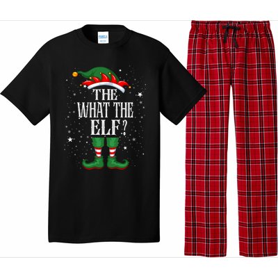 Christmas Elf Matching Family Group Funny The What The Elf? Gift Pajama Set