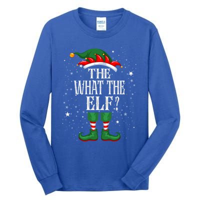 Christmas Elf Matching Family Group Funny The What The Elf? Gift Tall Long Sleeve T-Shirt