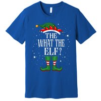 Christmas Elf Matching Family Group Funny The What The Elf? Gift Premium T-Shirt