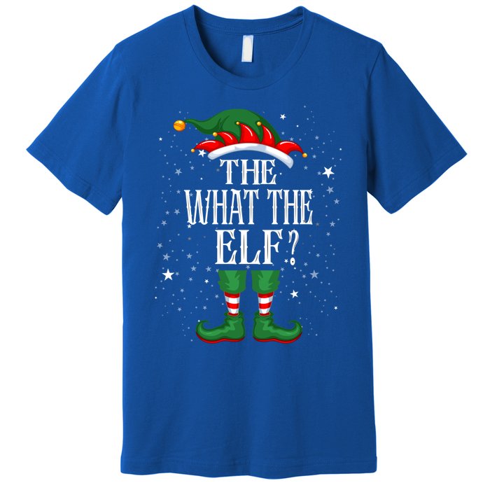 Christmas Elf Matching Family Group Funny The What The Elf? Gift Premium T-Shirt