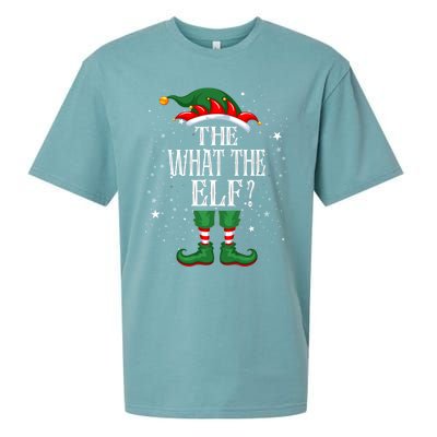 Christmas Elf Matching Family Group Funny The What The Elf? Gift Sueded Cloud Jersey T-Shirt