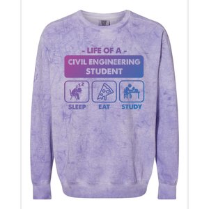 Civil Engineering Major Student Gift Meaningful Gift Colorblast Crewneck Sweatshirt