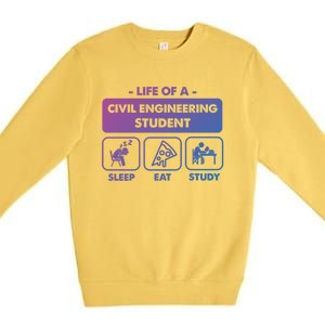 Civil Engineering Major Student Gift Meaningful Gift Premium Crewneck Sweatshirt