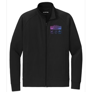 Civil Engineering Major Student Gift Meaningful Gift Stretch Full-Zip Cadet Jacket