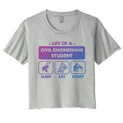 Civil Engineering Major Student Gift Meaningful Gift Women's Crop Top Tee