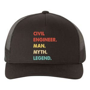 Civil Engineer Man Myth Legend Yupoong Adult 5-Panel Trucker Hat