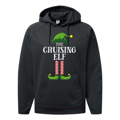 Cruising Elf Matching Family Cruise Christmas Funny Group Performance Fleece Hoodie