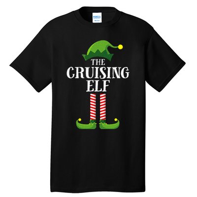 Cruising Elf Matching Family Cruise Christmas Funny Group Tall T-Shirt