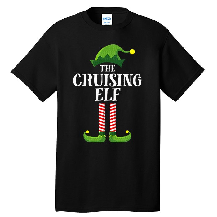 Cruising Elf Matching Family Cruise Christmas Funny Group Tall T-Shirt