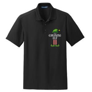 Cruising Elf Matching Family Cruise Christmas Funny Group Dry Zone Grid Polo