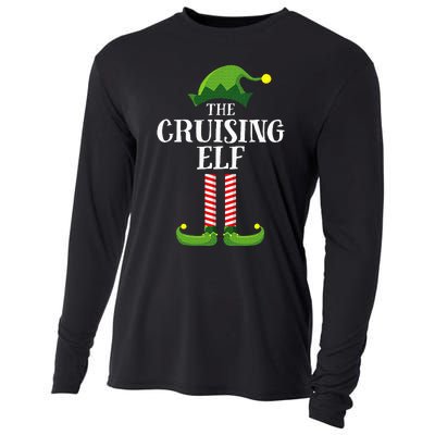 Cruising Elf Matching Family Cruise Christmas Funny Group Cooling Performance Long Sleeve Crew