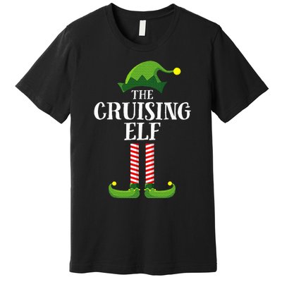 Cruising Elf Matching Family Cruise Christmas Funny Group Premium T-Shirt