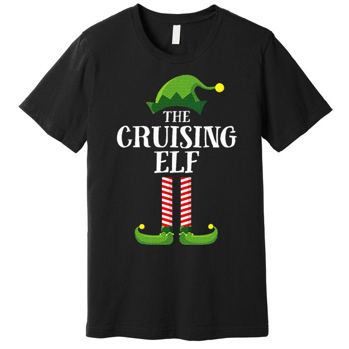 Cruising Elf Matching Family Cruise Christmas Funny Group Premium T-Shirt