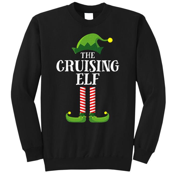 Cruising Elf Matching Family Cruise Christmas Funny Group Tall Sweatshirt