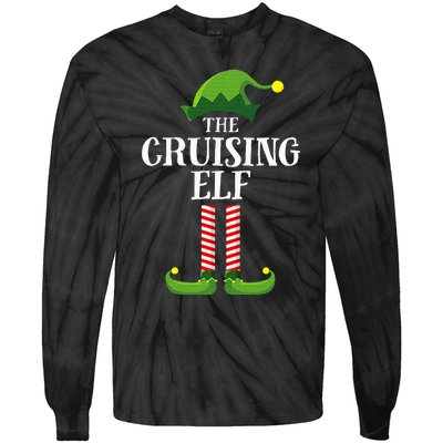 Cruising Elf Matching Family Cruise Christmas Funny Group Tie-Dye Long Sleeve Shirt