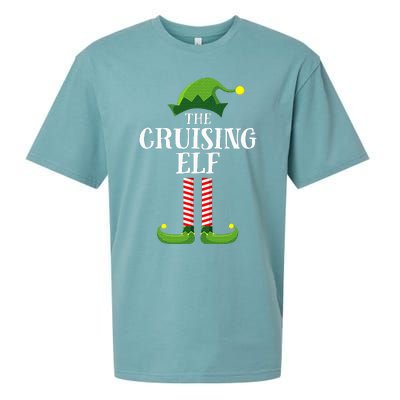 Cruising Elf Matching Family Cruise Christmas Funny Group Sueded Cloud Jersey T-Shirt