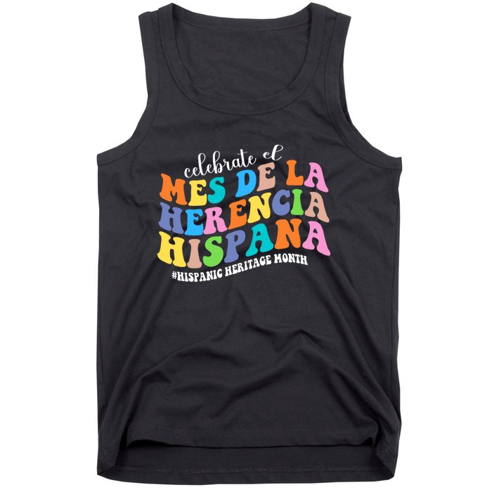 Celebrate El Mes De La Herencia Hispana Hispanic Heritage Tank Top