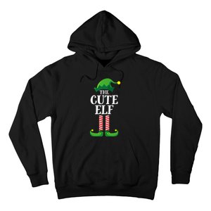 Cute Elf Matching Family Group Christmas Party Funny Elf Hoodie