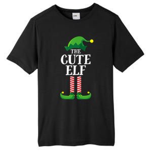 Cute Elf Matching Family Group Christmas Party Funny Elf Tall Fusion ChromaSoft Performance T-Shirt