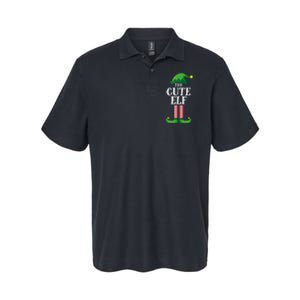 Cute Elf Matching Family Group Christmas Party Funny Elf Softstyle Adult Sport Polo