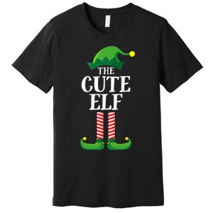 Cute Elf Matching Family Group Christmas Party Funny Elf Premium T-Shirt