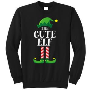 Cute Elf Matching Family Group Christmas Party Funny Elf Tall Sweatshirt