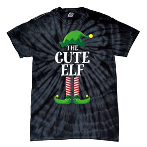 Cute Elf Matching Family Group Christmas Party Funny Elf Tie-Dye T-Shirt