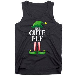 Cute Elf Matching Family Group Christmas Party Funny Elf Tank Top