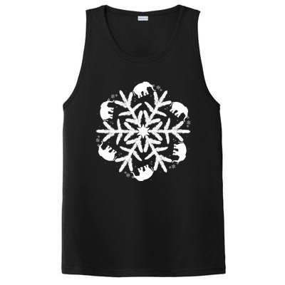 Christmas Elephant Meaningful Gift Winter Snowflake Gift PosiCharge Competitor Tank