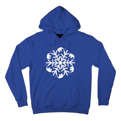 Christmas Elephant Meaningful Gift Winter Snowflake Gift Hoodie