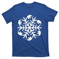 Christmas Elephant Meaningful Gift Winter Snowflake Gift T-Shirt