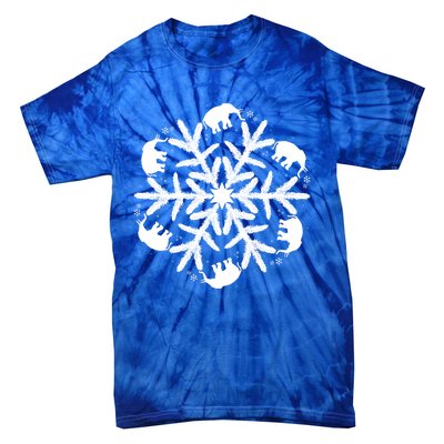 Christmas Elephant Meaningful Gift Winter Snowflake Gift Tie-Dye T-Shirt