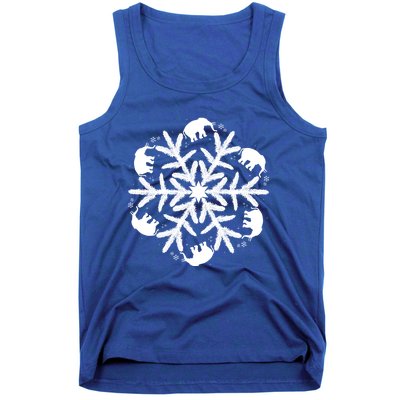 Christmas Elephant Meaningful Gift Winter Snowflake Gift Tank Top