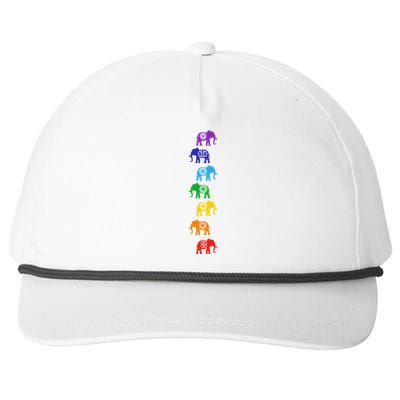 Chakra Elephant Meditation Reiki Animal Lover Yoga Great Gift Snapback Five-Panel Rope Hat