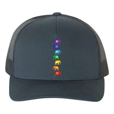 Chakra Elephant Meditation Reiki Animal Lover Yoga Great Gift Yupoong Adult 5-Panel Trucker Hat