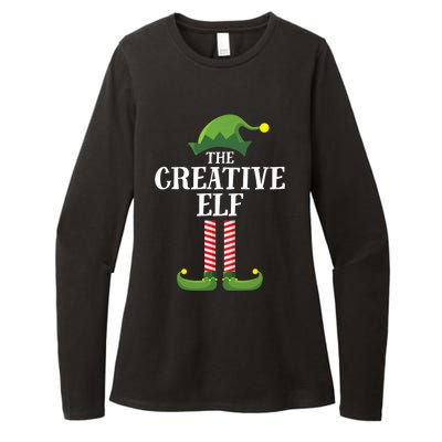 Creative Elf Matching Family Group Christmas Party Womens CVC Long Sleeve Shirt