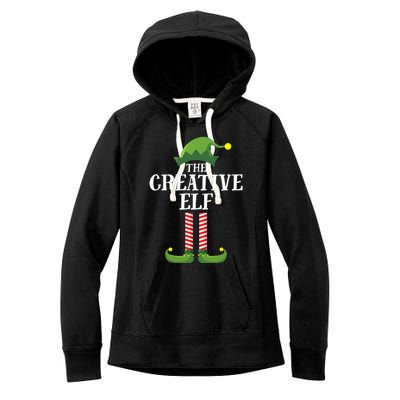 Creative Elf Matching Family Group Christmas Party Women's Fleece Hoodie