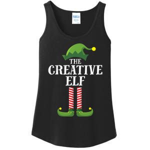 Creative Elf Matching Family Group Christmas Party Ladies Essential Tank