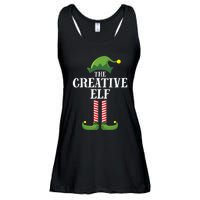 Creative Elf Matching Family Group Christmas Party Ladies Essential Flowy Tank