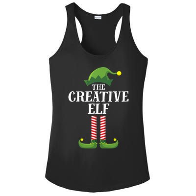 Creative Elf Matching Family Group Christmas Party Ladies PosiCharge Competitor Racerback Tank