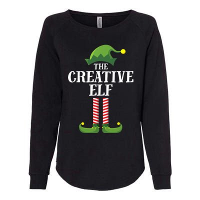 Creative Elf Matching Family Group Christmas Party Womens California Wash Sweatshirt