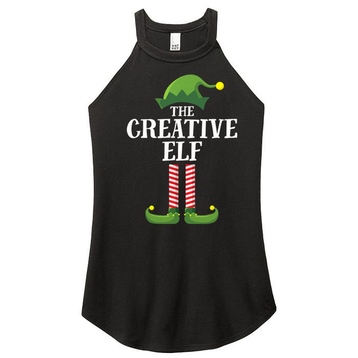 Creative Elf Matching Family Group Christmas Party Women's Perfect Tri Rocker Tank