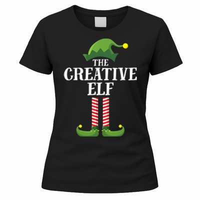 Creative Elf Matching Family Group Christmas Party Women's T-Shirt