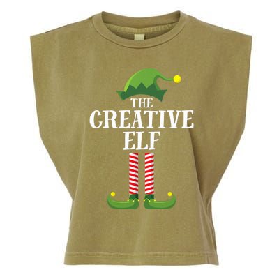 Creative Elf Matching Family Group Christmas Party Garment-Dyed Women's Muscle Tee