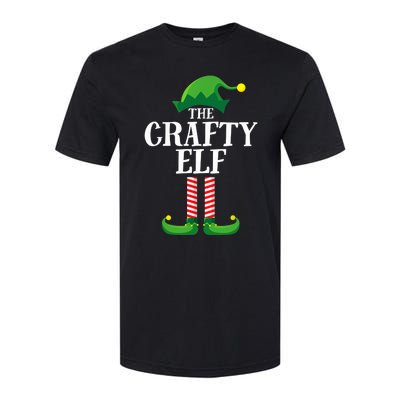 Crafty Elf Matching Family Group Christmas Party Softstyle® CVC T-Shirt