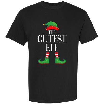 Cutest Elf Matching Group Xmas Funny Family Christmas Garment-Dyed Heavyweight T-Shirt