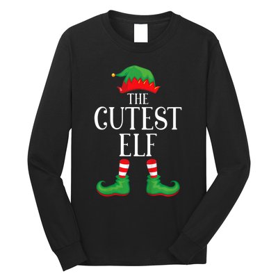 Cutest Elf Matching Group Xmas Funny Family Christmas Long Sleeve Shirt