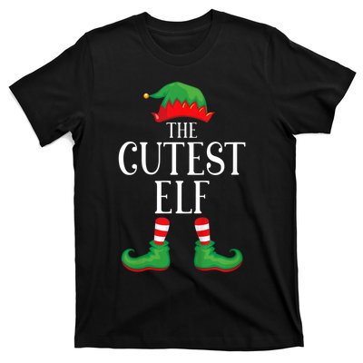 Cutest Elf Matching Group Xmas Funny Family Christmas T-Shirt