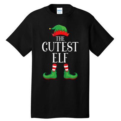 Cutest Elf Matching Group Xmas Funny Family Christmas Tall T-Shirt