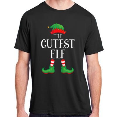 Cutest Elf Matching Group Xmas Funny Family Christmas Adult ChromaSoft Performance T-Shirt